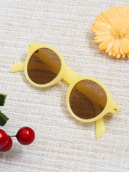 goldberg unisex round sunglasses i 100% uv protection  i  brown colour lens - 22217929 -  Standard Image - 0