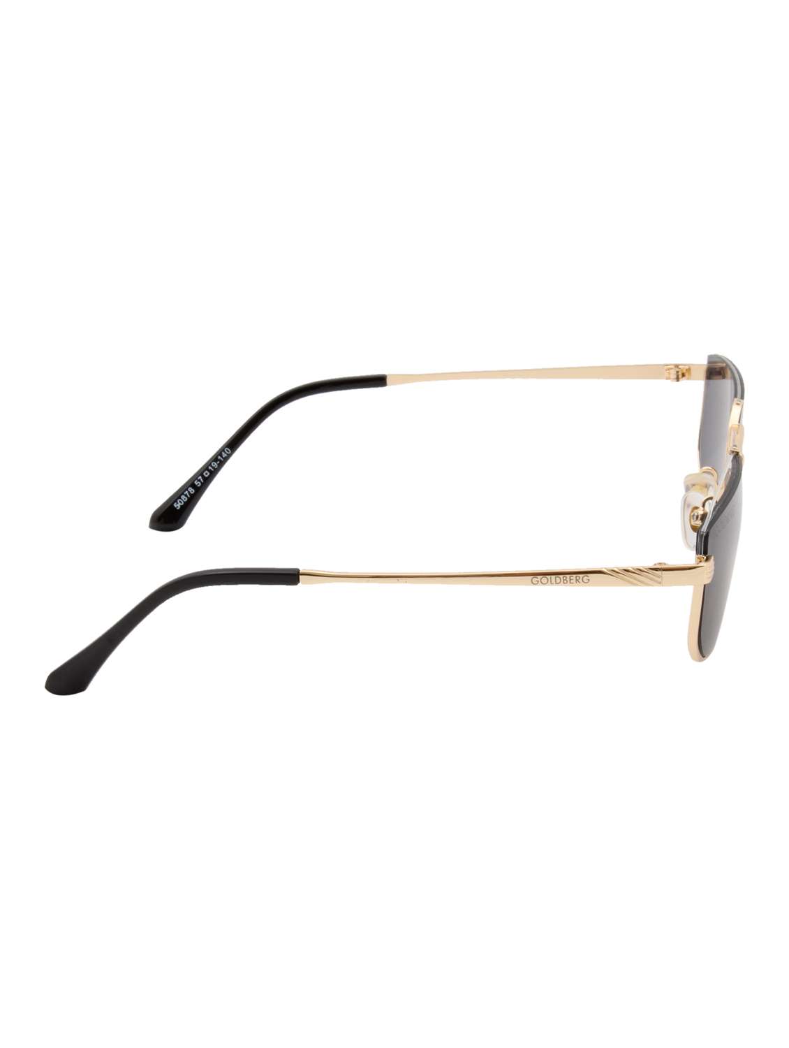 goldberg unisex rectangle sunglasses i 100% uv protection  i  black colour lens - 22217930 -  Standard Image - 3