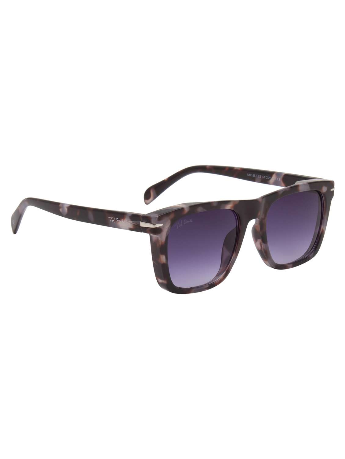 ted smith unisex wayfarer sunglasses i 100% uv protection  i  purple grad colour lens - 22217931 -  Standard Image - 3