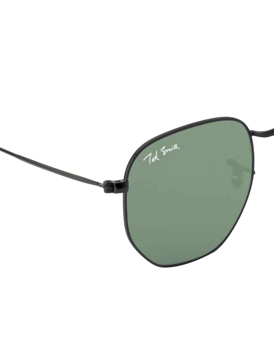 ted smith unisex hexagon sunglasses green colour lens - 22217936 -  Standard Image - 5