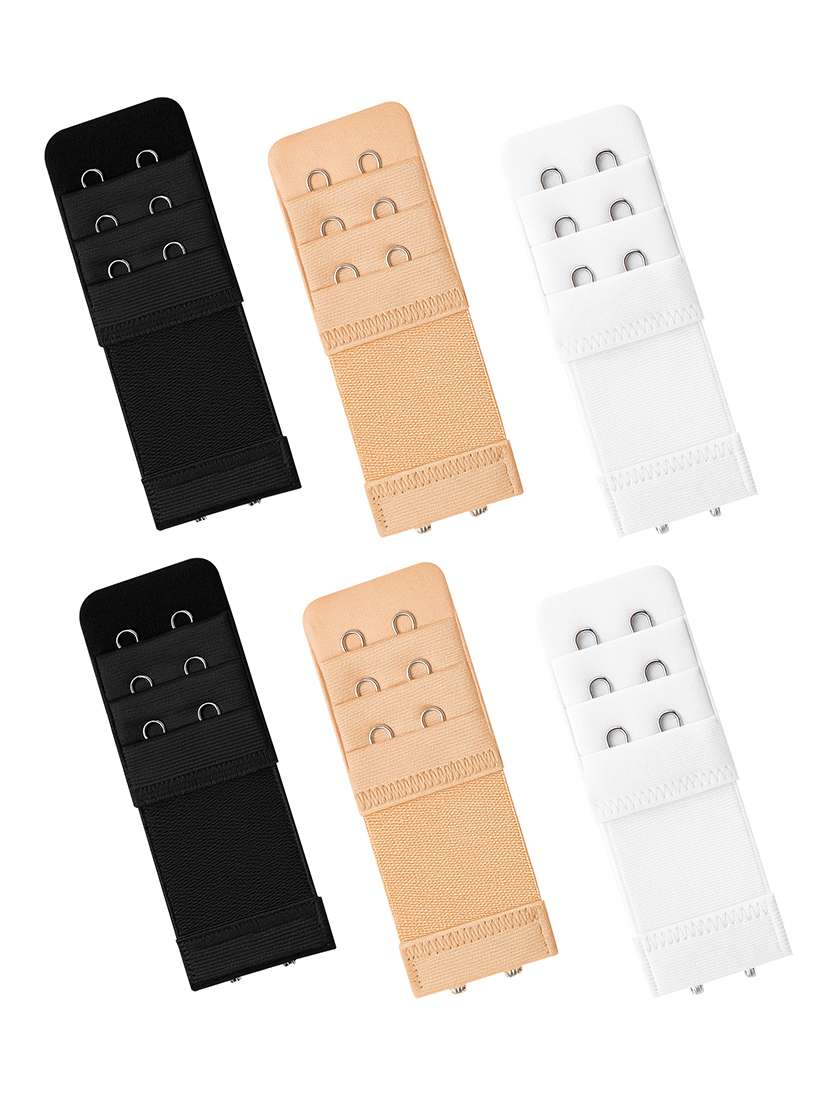 women pack of 6 streachable bra extension strap 