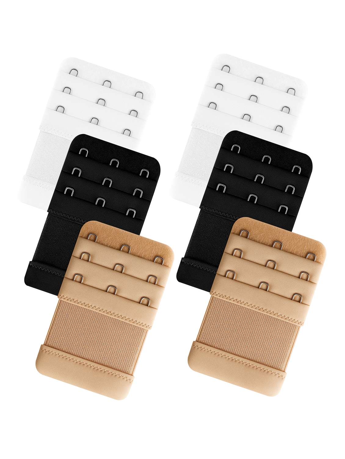 women pack of 6 streachable bra extension strap 