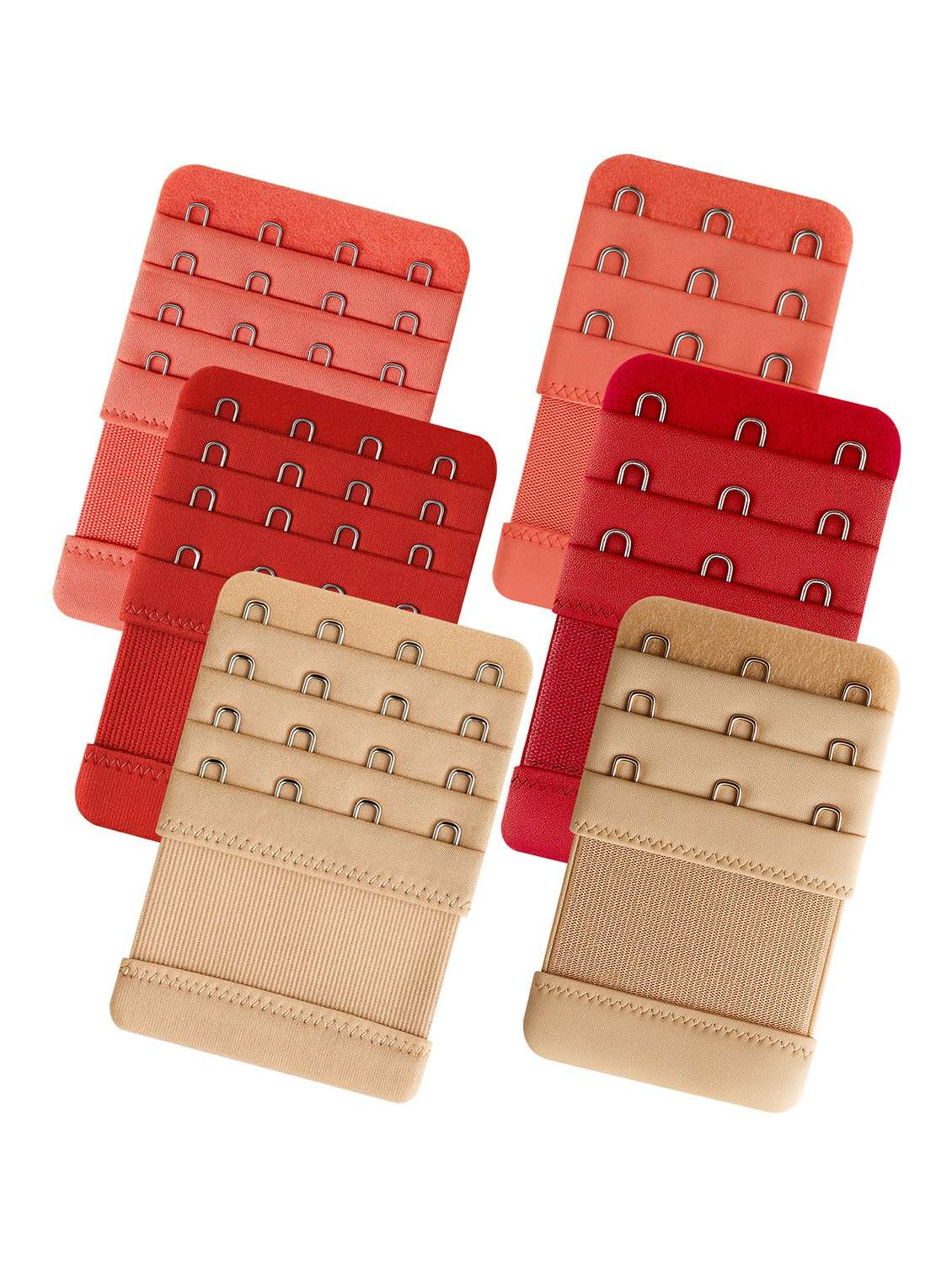 women pack of 6 streachable bra extension strap 