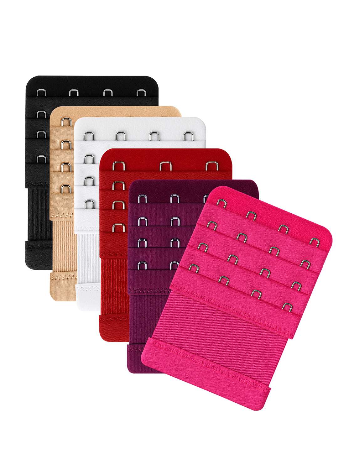 women pack of 6 streachable bra extension strap 