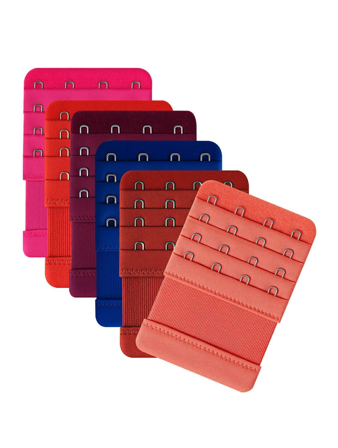 women pack of 6 streachable bra extension strap 