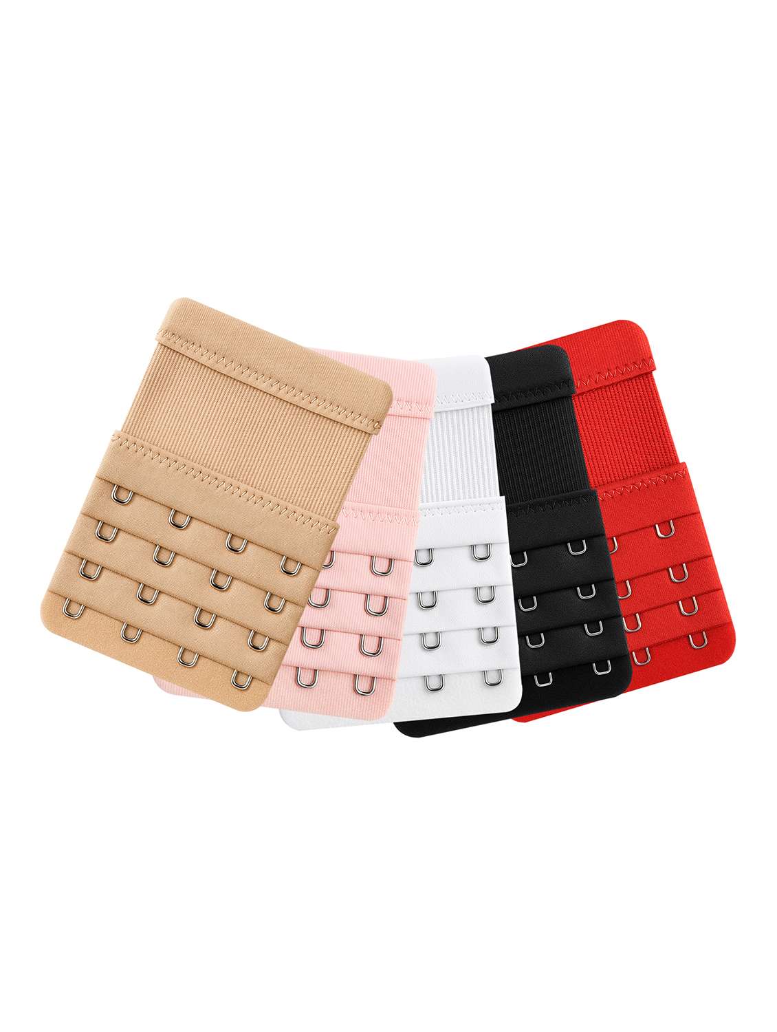 women pack of 6 streachable bra extension strap 
