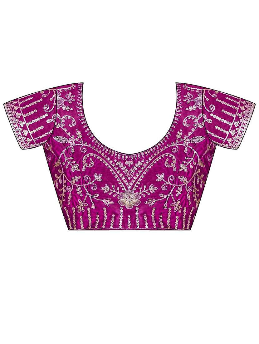 women bandhani printed saree with blouse - 22217986 -  Standard Image - 5