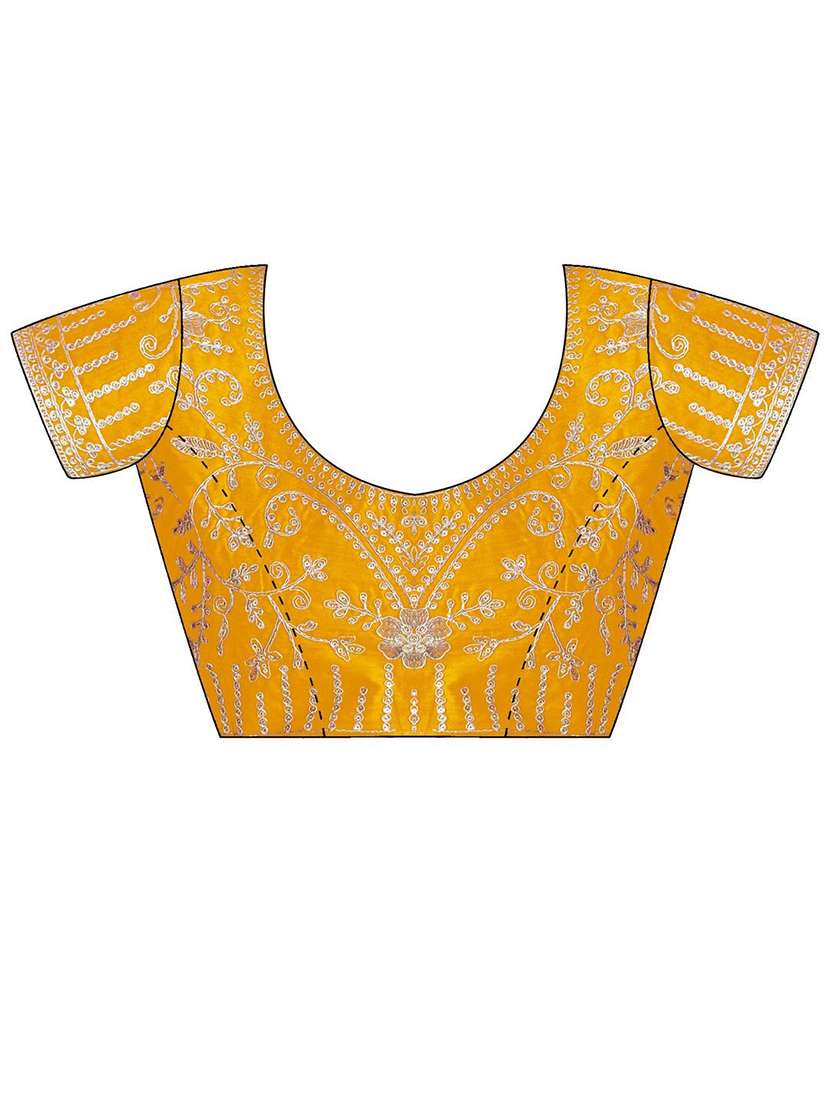 women bandhani printed saree with blouse - 22217987 -  Standard Image - 5