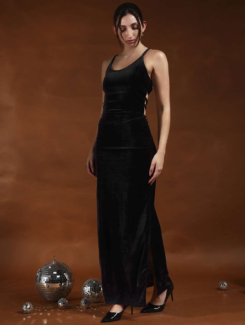 black velvet sheath dress - 22218020 -  Standard Image - 3
