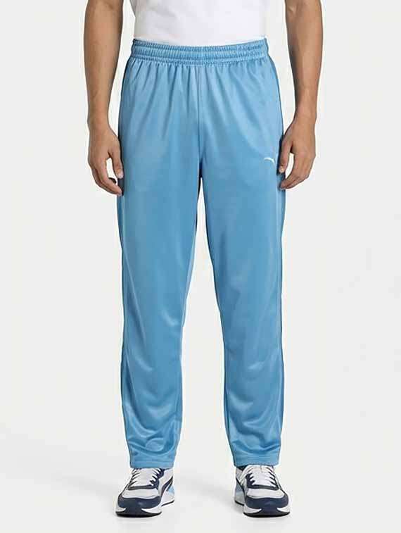 men side taped mid rise full length track pant