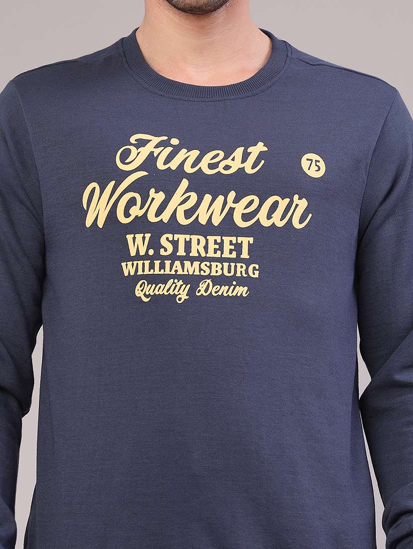 men printed long sleeve sweatshirt - 22218103 -  Standard Image - 5