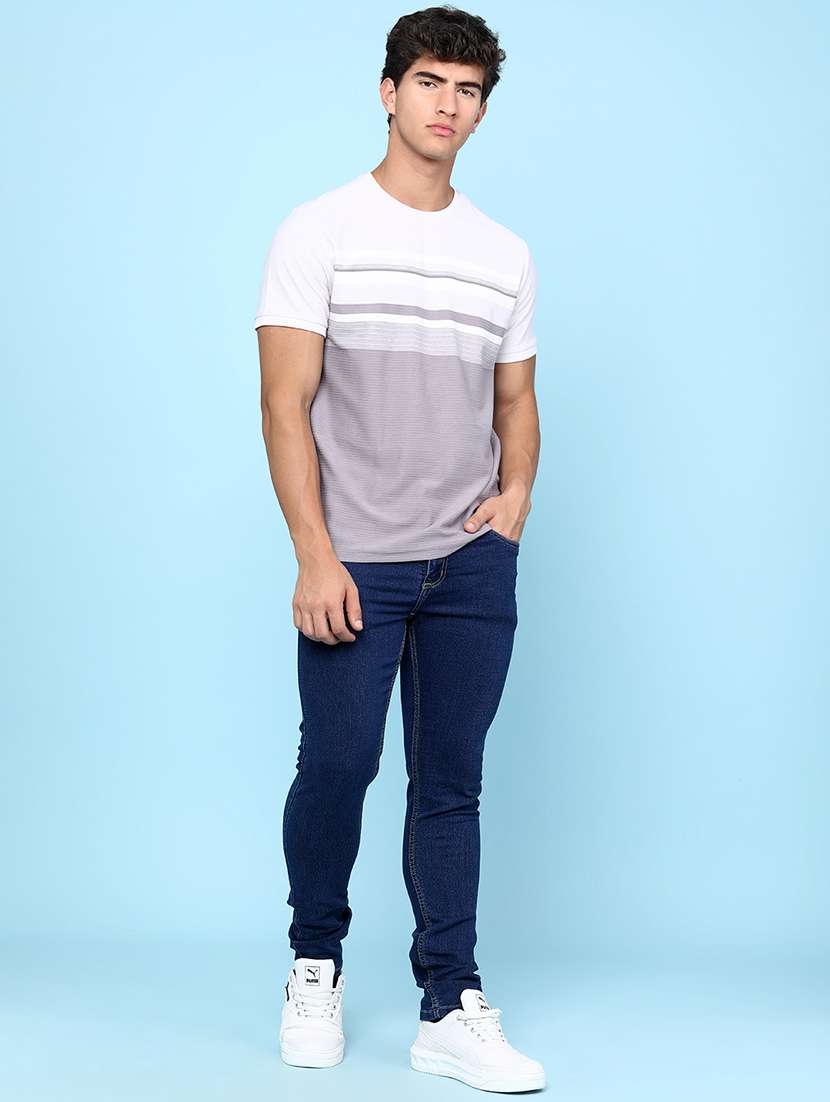 men striped short sleeve regular fit t-shirt - 22218108 -  Standard Image - 5