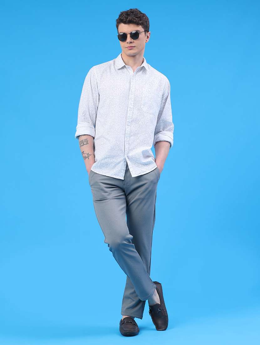 men printed long sleeve regular fit casual shirt - 22218113 -  Standard Image - 5