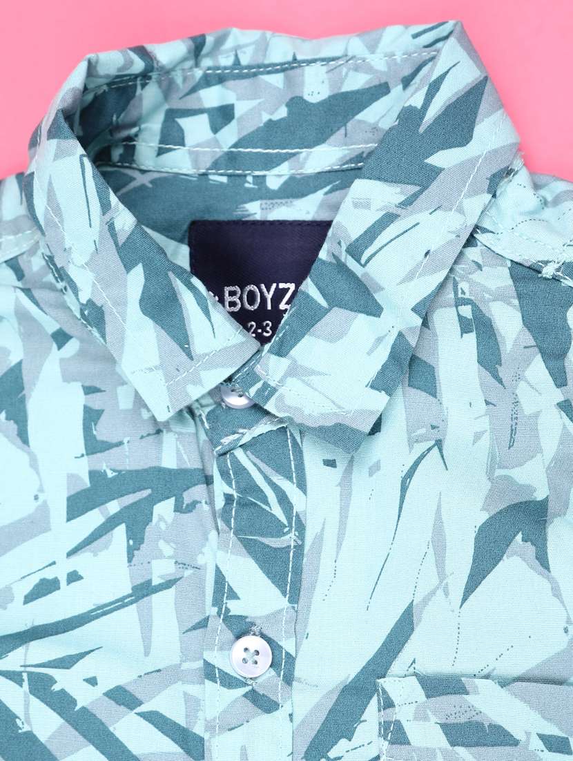 boys printed long sleeve casual shirt - 22218120 -  Standard Image - 3