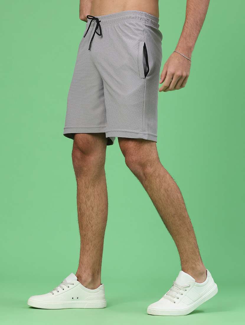 men self design mid rise regular fit shorts - 22218180 -  Standard Image - 3