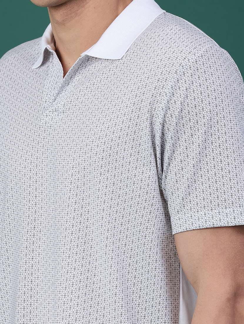 men printed short sleeve regular fit polo t-shirt - 22218251 -  Standard Image - 3