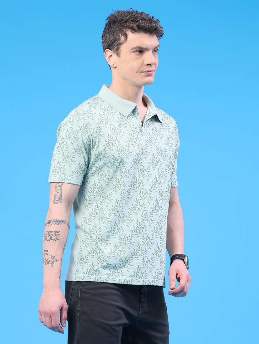 men printed short sleeve regular fit polo t-shirt - 22218254 -  Standard Image - 3