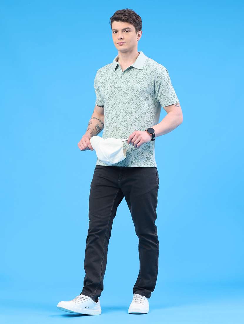 men printed short sleeve regular fit polo t-shirt - 22218254 -  Standard Image - 5