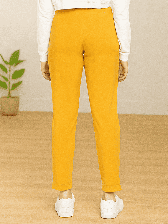 women solid mid rise anke length legging - 22218397 -  Standard Image - 3