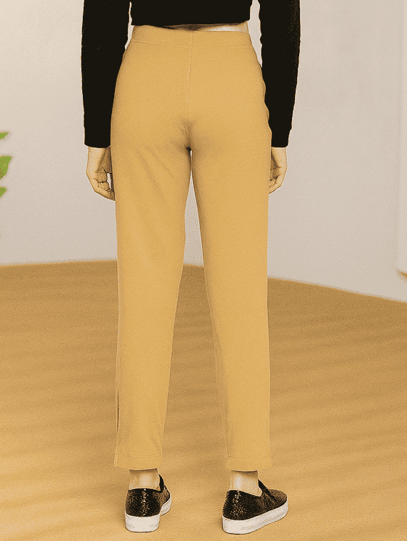 women solid mid rise anke length legging - 22218400 -  Standard Image - 3