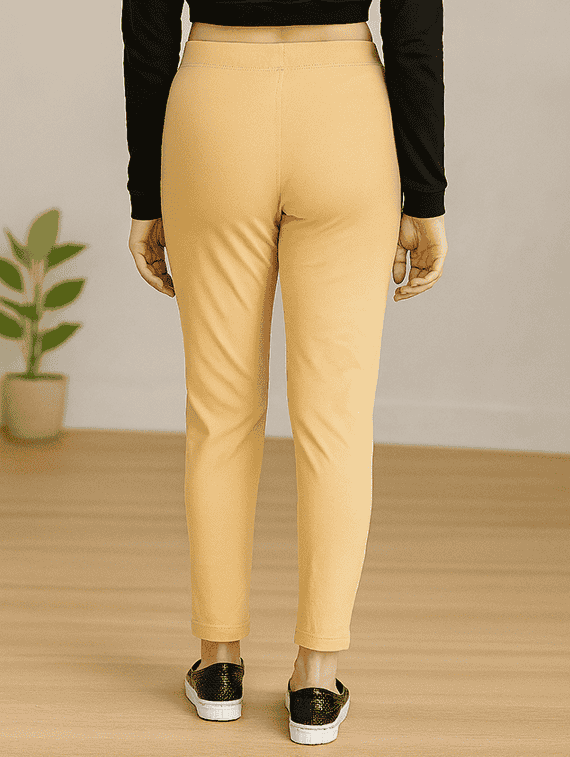 women solid mid rise anke length legging - 22218406 -  Standard Image - 3