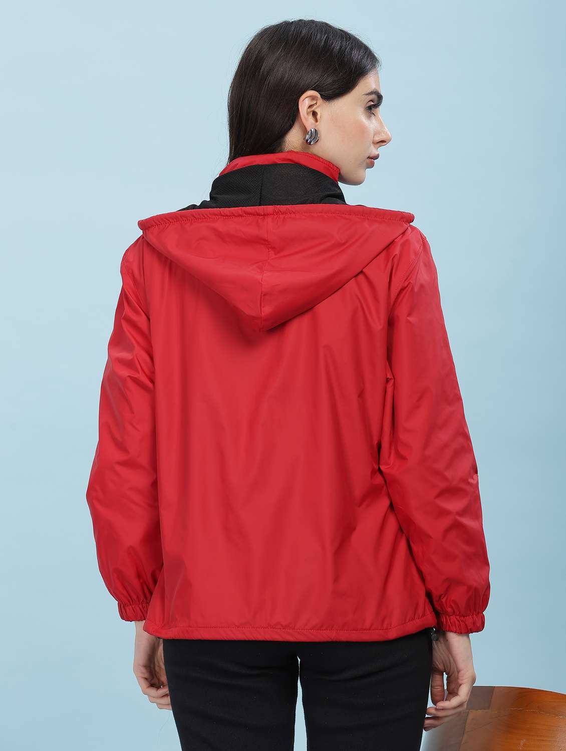 red polyester quilted & puffer jacket - 22218412 -  Standard Image - 3