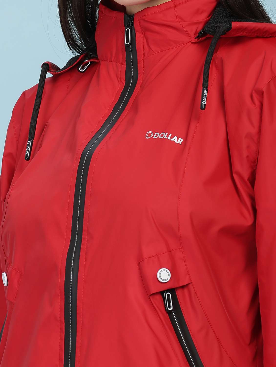 red polyester quilted & puffer jacket - 22218412 -  Standard Image - 5