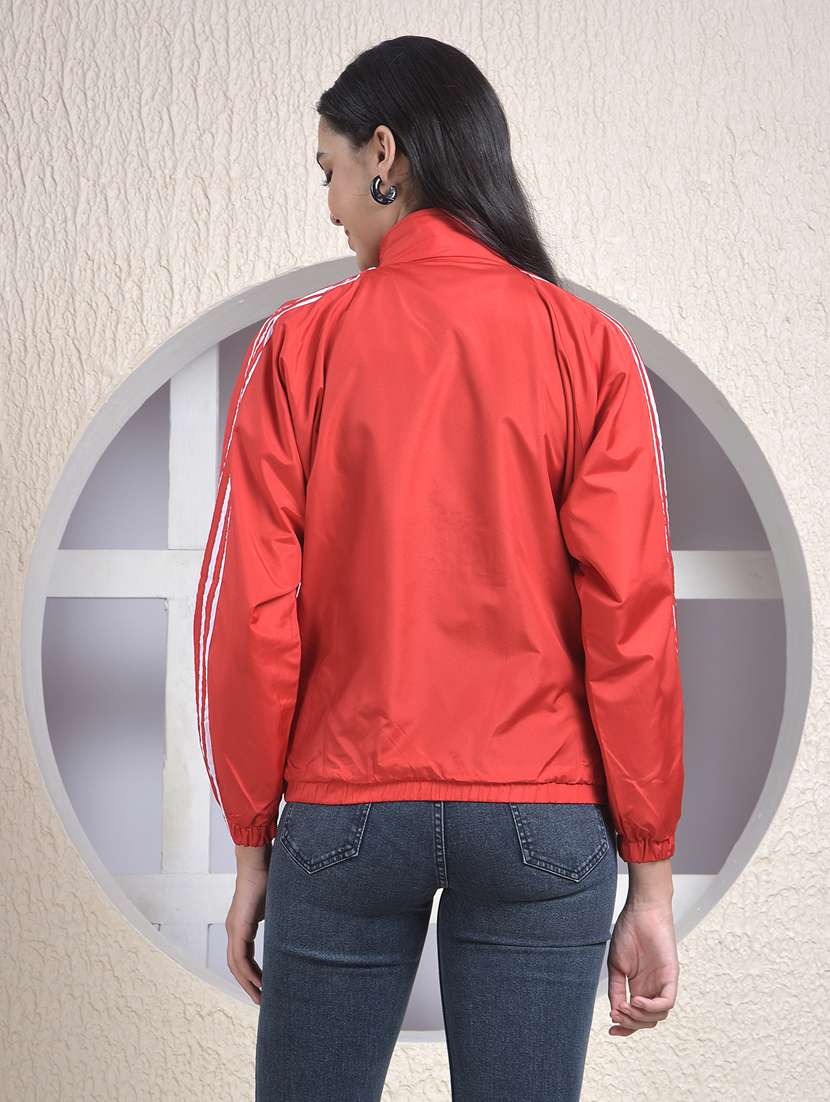 women solid long sleeve windcheater jacket - 22218425 -  Standard Image - 3