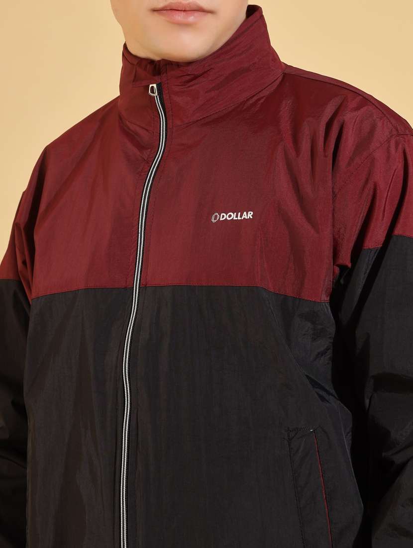 men color block long sleeve windcheater jacket - 22218434 -  Standard Image - 5