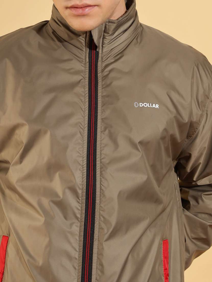 men solid long sleeve windcheater bomber jacket - 22218437 -  Standard Image - 5