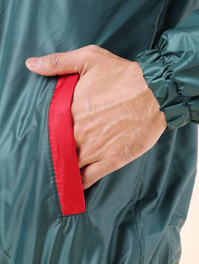 men solid long sleeve windcheater bomber jacket - 22218439 -  Standard Image - 5