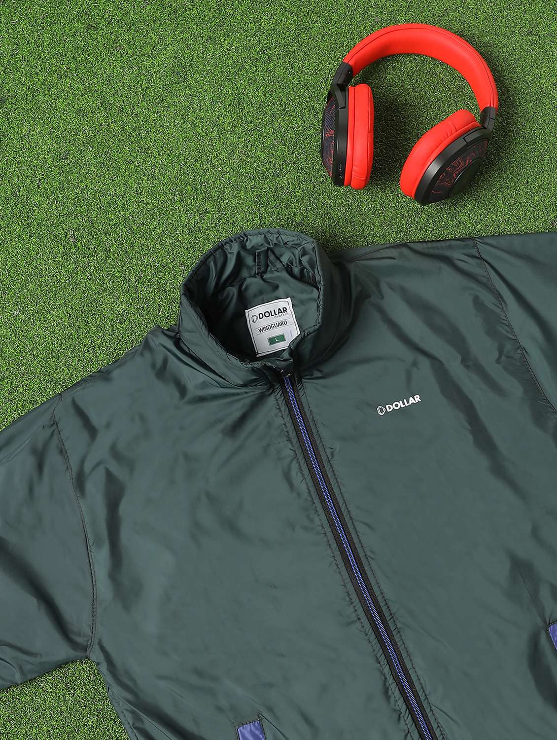 men solid long sleeve windcheater bomber jacket - 22218442 -  Standard Image - 5