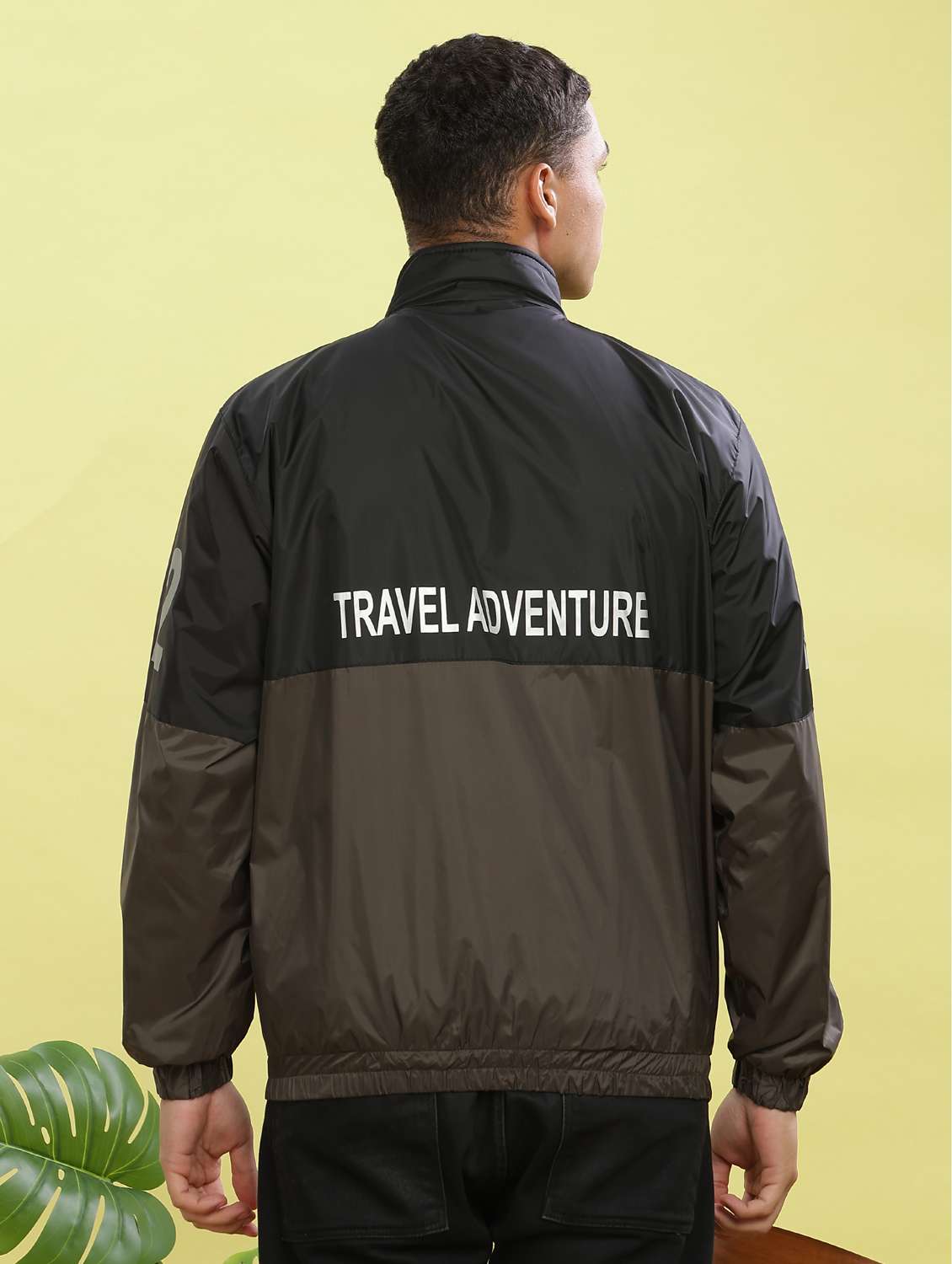 men color block long sleeve bomber jacket - 22218454 -  Standard Image - 3