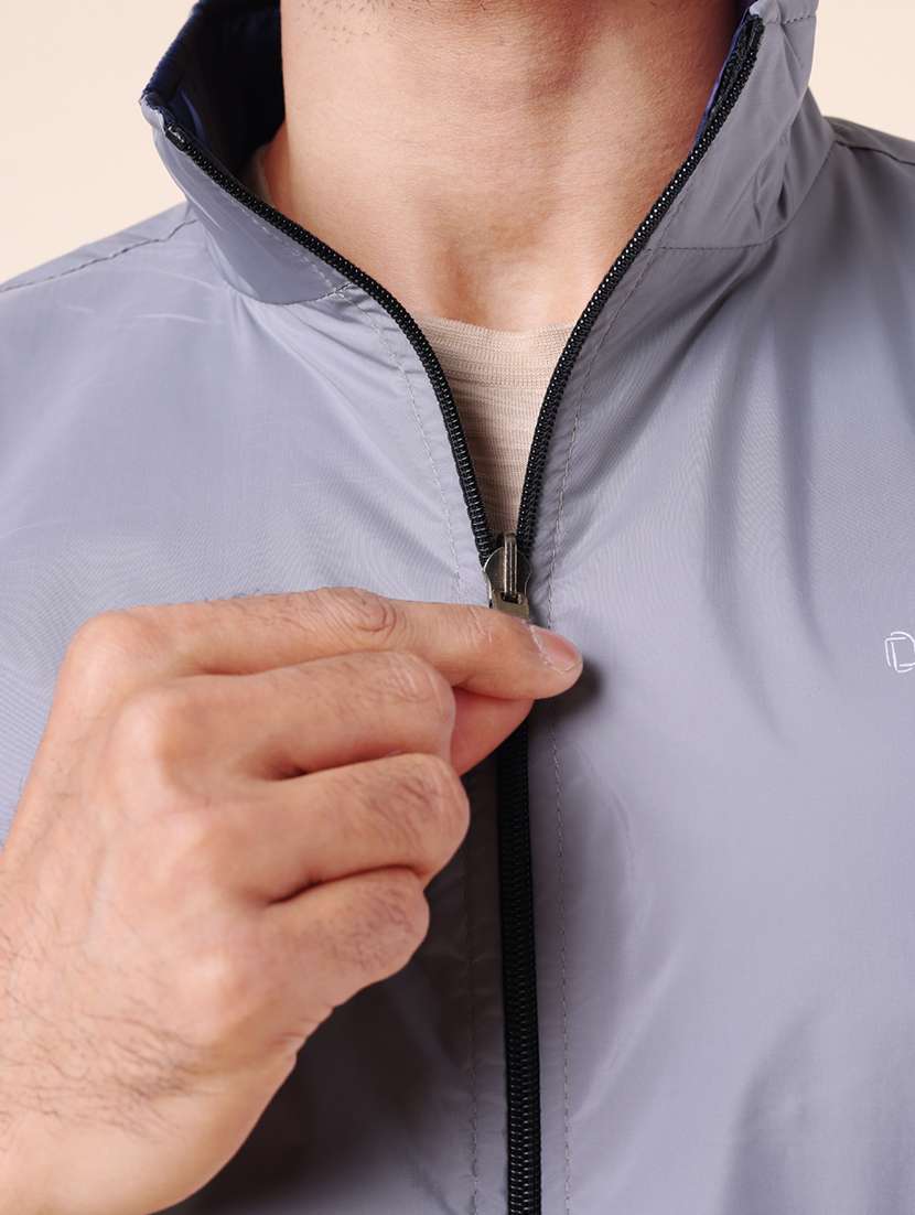 men color block long sleeve bomber jacket - 22218457 -  Standard Image - 5