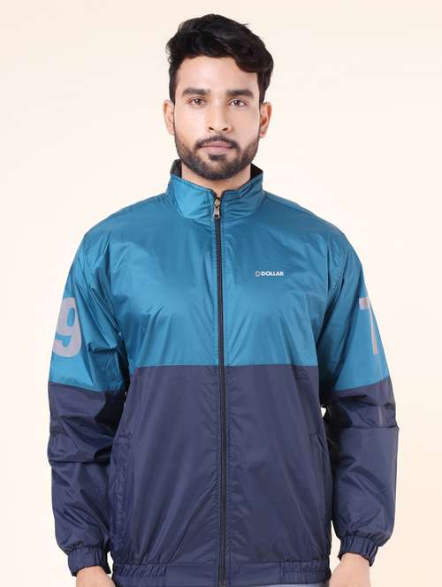 men color block long sleeve bomber jacket - 22218458 -  Standard Image - 0