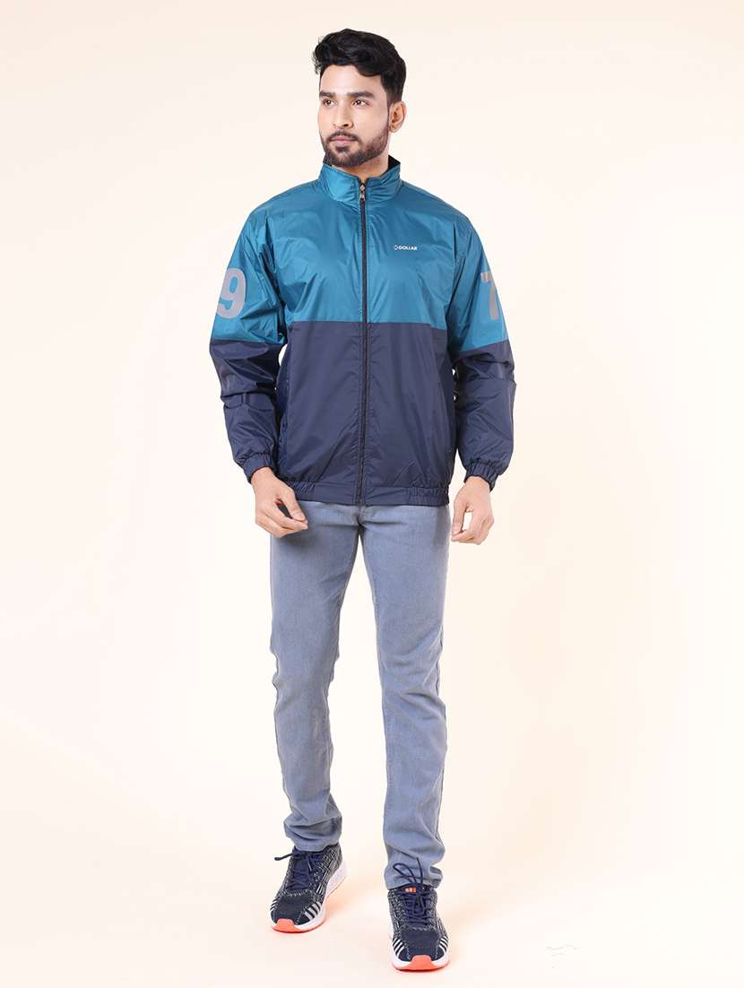 men color block long sleeve bomber jacket - 22218458 -  Standard Image - 3