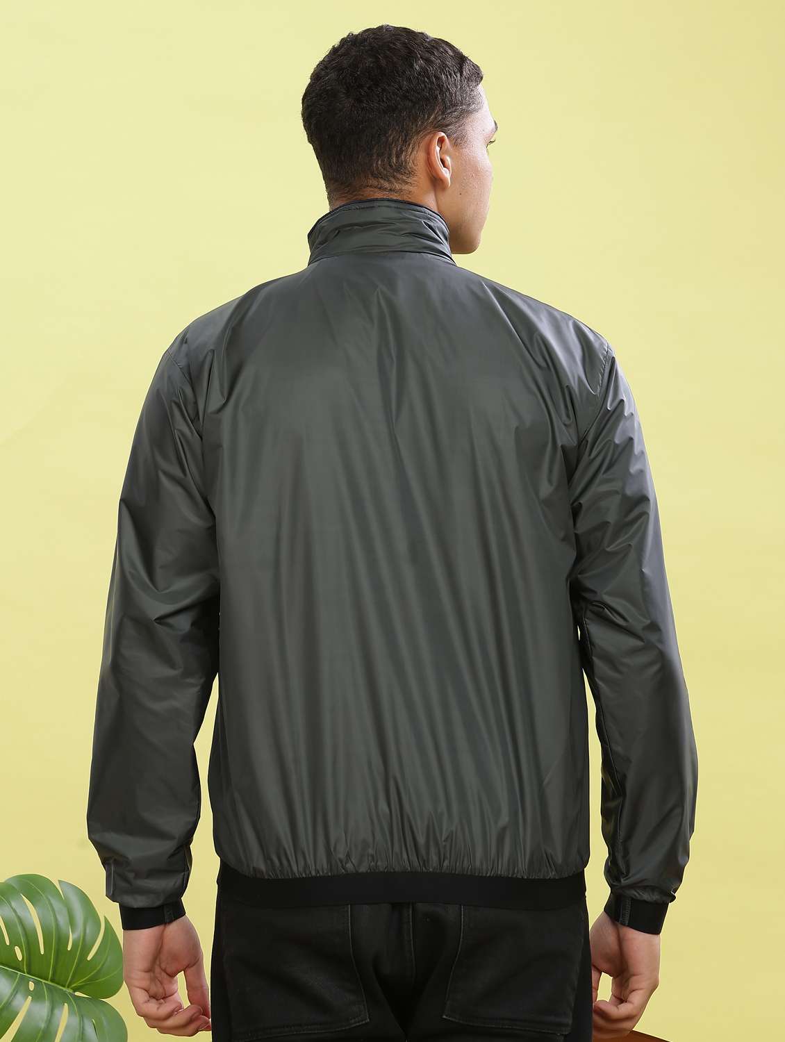 men solid long sleeve bomber jacket - 22218461 -  Standard Image - 3