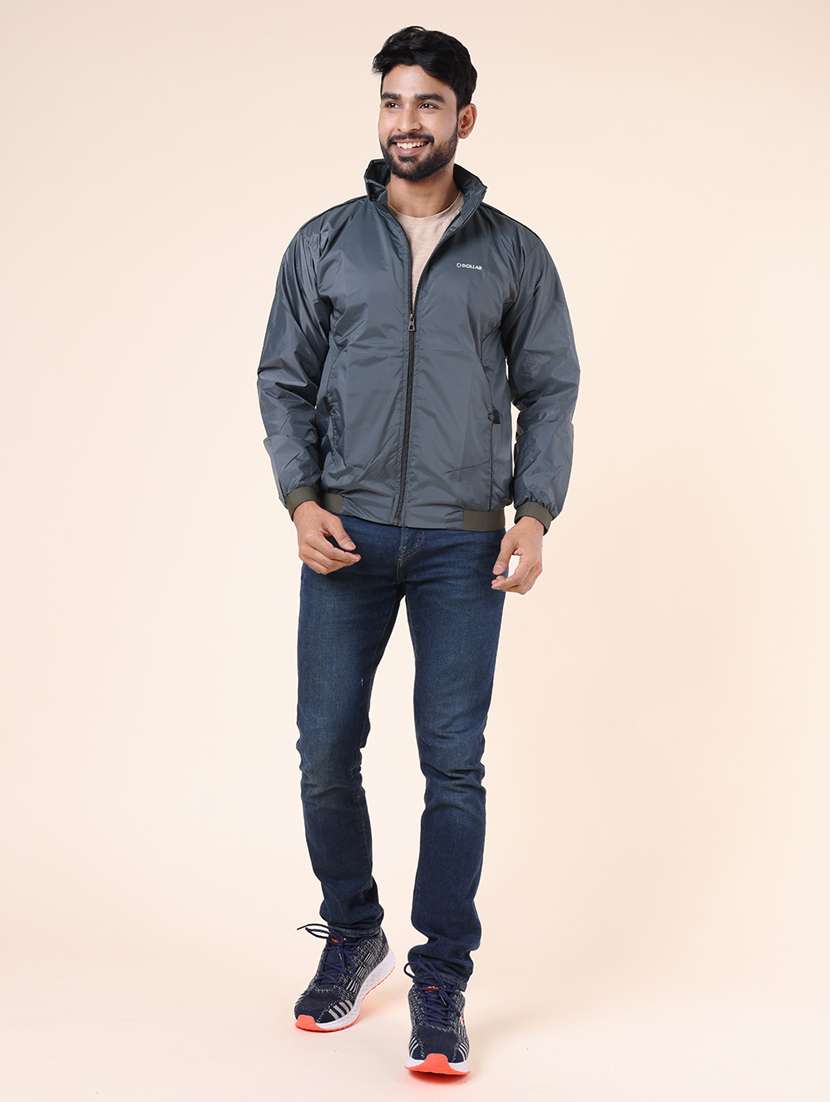 men solid long sleeve bomber jacket - 22218463 -  Standard Image - 3