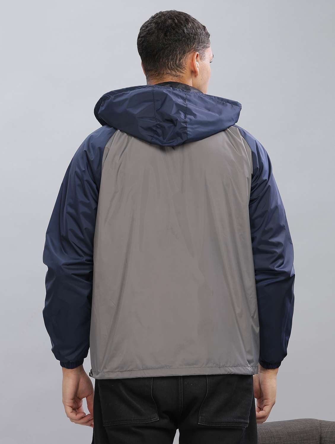 men color block long sleeve bomber jacket - 22218483 -  Standard Image - 3