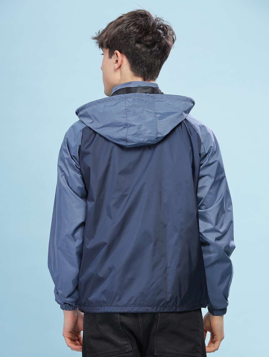 men color block long sleeve bomber jacket - 22218484 -  Standard Image - 3