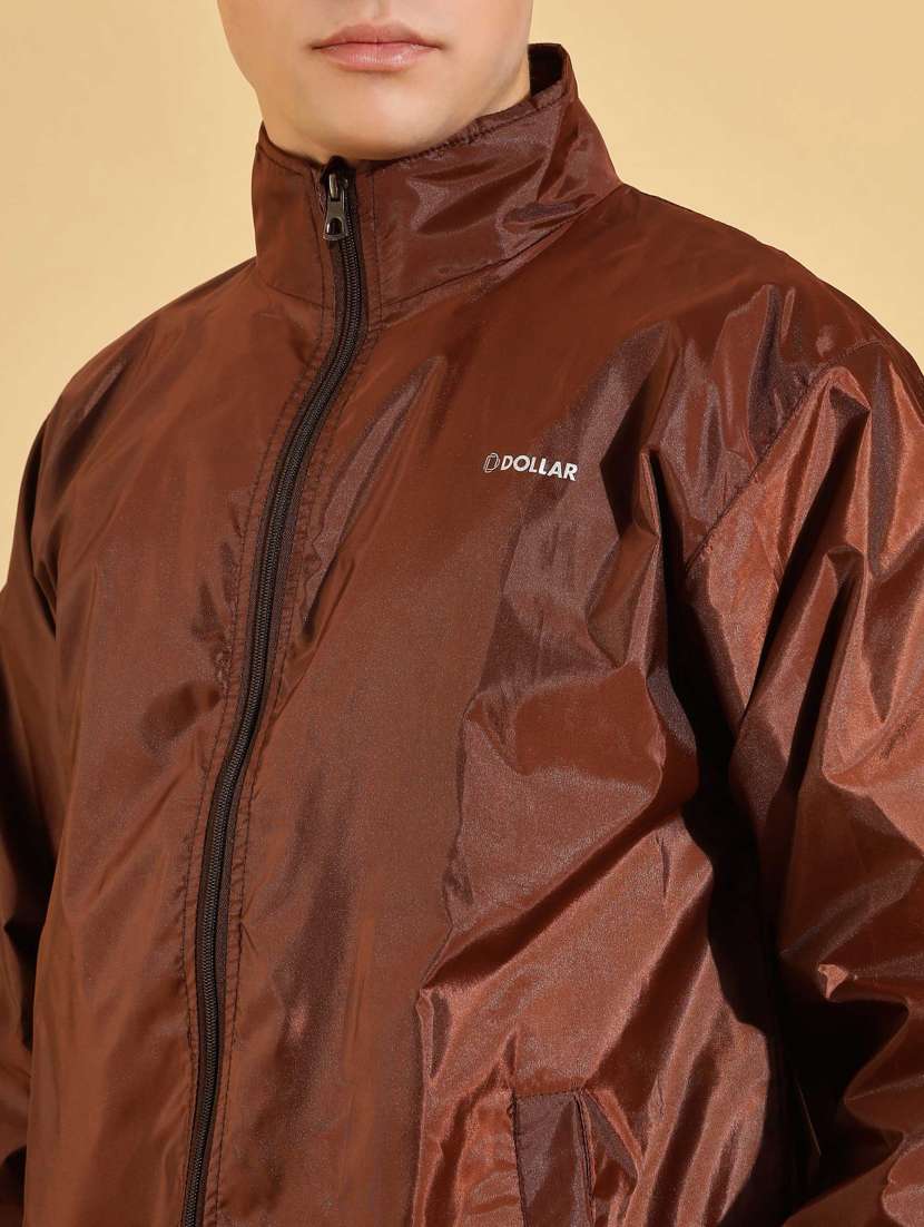 men solid long sleeve windcheater jacket - 22218485 -  Standard Image - 5