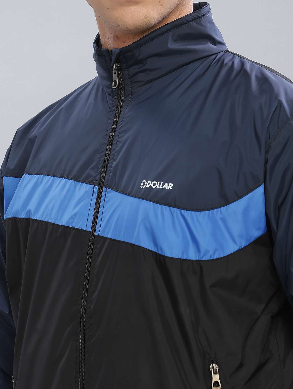 men color block long sleeve bomber jacket - 22218488 -  Standard Image - 5