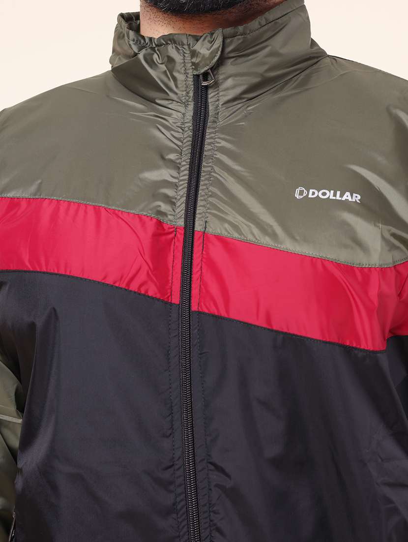 men color block long sleeve bomber jacket - 22218490 -  Standard Image - 5