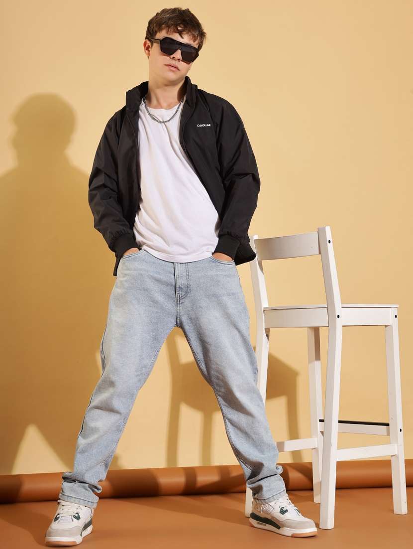 men solid long sleeve bomber jacket - 22218496 -  Standard Image - 3