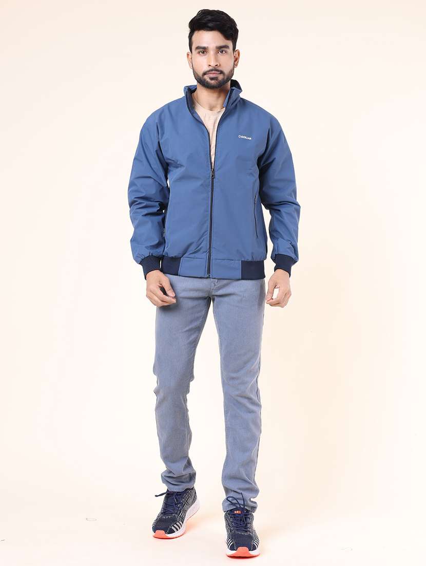 men solid long sleeve bomber jacket - 22218497 -  Standard Image - 3