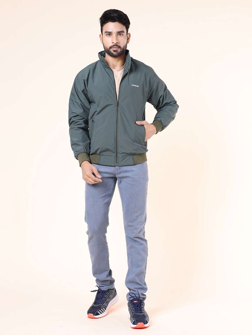 men solid long sleeve bomber jacket - 22218498 -  Standard Image - 3