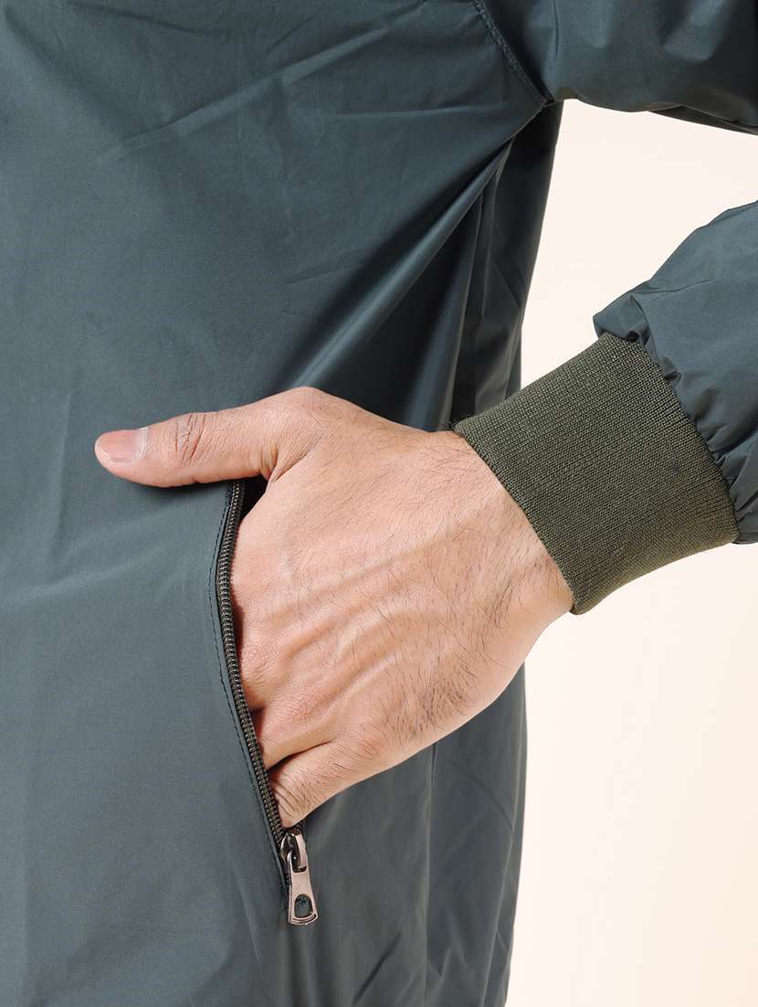 men solid long sleeve bomber jacket - 22218498 -  Standard Image - 5