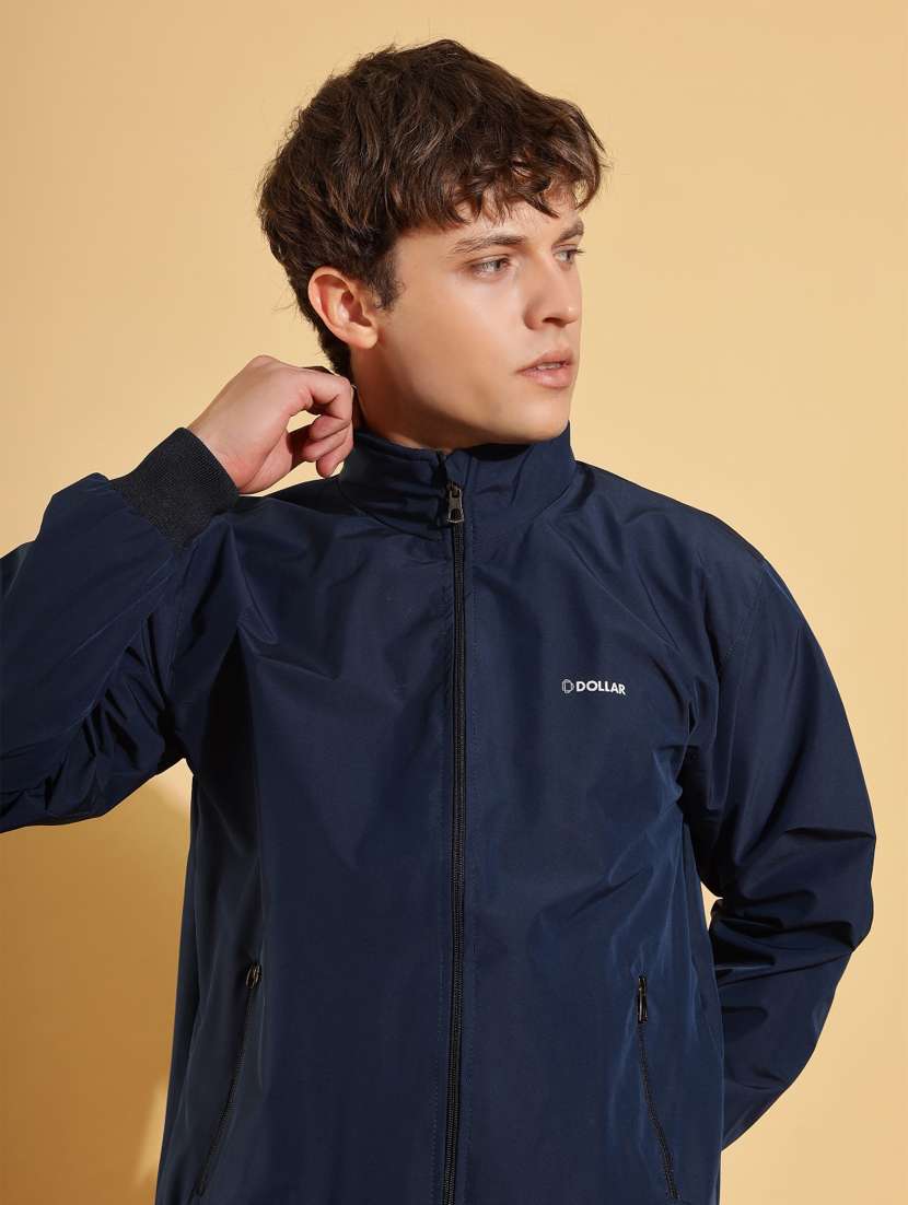 men solid long sleeve bomber jacket - 22218499 -  Standard Image - 5