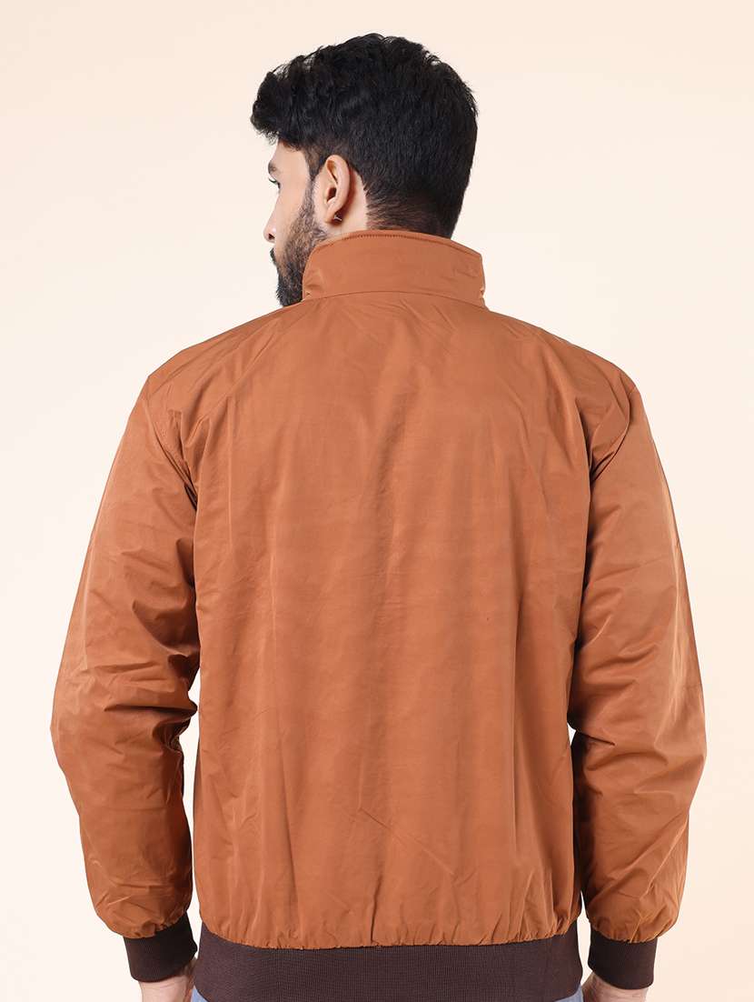 men solid long sleeve bomber jacket - 22218501 -  Standard Image - 3