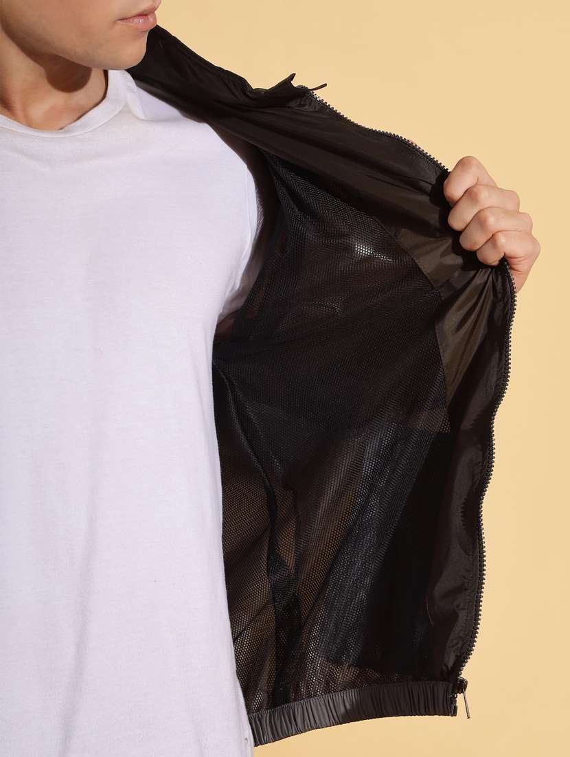 men color block long sleeve windcheater jacket - 22218503 -  Standard Image - 5